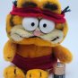 Vtg Garfield Plush 1978 1981 Red Running Jogging Workout