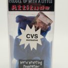 VINTAGE WWE Attitude Bear THE ROCK New In Box With Collector Card #9065 of 13980