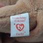 Ty Beanie Baby Derby the Horse 8" Beanbag Plush Tan Brown Yarn Mane 1995 W/Tag