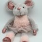 Dan Dee Ballerina Mouse Plush 16" Sitting Stuffed Animal Glitter Doll