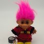 Russ Vintage 5â Troll Doll Scuba Diver Pink Hair