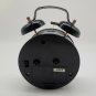 DEKAD Analog Alarm Clock Desk Table Bedroom Quartz Movement Battery Op - Black