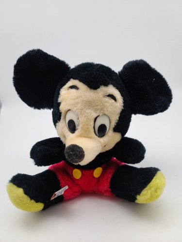 Vintage Mickey Mouse Plush Classic Walt Disney World Disneyland  1977