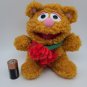 Vtg 1987 Baby Fozzie Bear Muppet Babies 9â Plush Christmas Fozzy Stuffed Animal