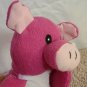 Kellytoy The Original Pocket Beanpals Pink Pig Plush 8" Stuffed Animal Pink