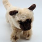 SIAMESE CAT TOYS R US ANIMAL ALLEY Tan Brown Kitty 10" Plush *CLEAN*