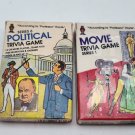 Vtg 1984 Hoyle Pocket Trivia Card Games  Political/Movie