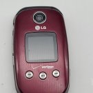 LG VX8350 - Red and Black ( Verizon ) Cellular Flip Phone UNTESTED / AS-IS