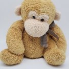 Medium-Sized Tan Monkey Plush w/ Bow Tie FAO Schwarz CLEAN