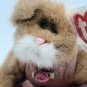 1993 Ty Attic Treasures Plush Jointed Cat Pouncer in Pink Velvet Stuffed Toy