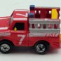 Micro Machines 1989 Datsun RescueTruck, Red With Silver Ladders, White