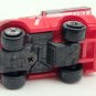 Micro Machines 1989 Datsun RescueTruck, Red With Silver Ladders, White