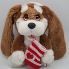 Vintage Kris Santa Puppy Dog Christmas Holiday Applause Plush Stuffed Animal