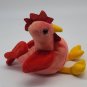 Ty Beanie Baby Strut the Rooster Chicken 1996 New W/ Tag Protector #BB7