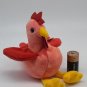 Ty Beanie Baby Strut the Rooster Chicken 1996 New W/ Tag Protector #BB7