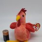 Ty Beanie Baby Strut the Rooster Chicken 1996 New W/ Tag Protector #BB7