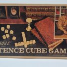 Vintage 1971 "Scrabble" "Sentence Cube Game" 21 dice, Timer with Original Box