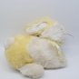 RARE Commonwealth Easter Bunny Rabbit Plush Stuffed White/Yellow Cottontail 17"