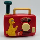 VINTAGE BIG BIRD WIND-UP TOY RADIO BY ILLCO TOY SESAME STREET NEIGHBORHOOD SONG