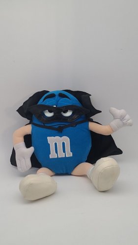 Nanco 2001 Blue Plush w/Black Cape & Mask Costume 12&acirc;�� *SEE PICS*