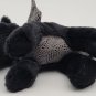 Aurora Midnight Black Dragon Green Eyes Plush Stuffed Animal Toy Friend 13" EUC