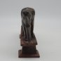 Hand-Carved Wooden Block Row of Elephants on Bridge Brown *AS-PICTURED*