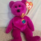 RARE Ty Beanie Baby 'Millenium' Millennium Bear Retired With TAG ERRORS 1/1/99