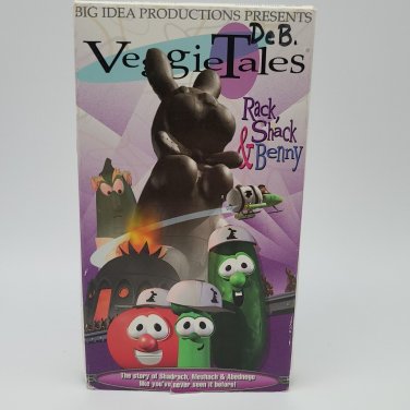 VeggieTales Rack Shack and Benny VHS Tape Handling Peer Pressure Video