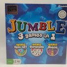 Jumble 3 in 1 Board Game Word Scramble Word Spin-off Word Race Puzzle Cards