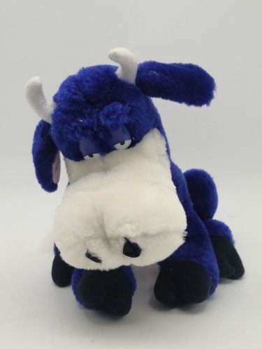 Purple 10" Cow Plush Stuffed Animal Ace  *ULTRA RARE AND CLEAN*