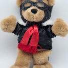 WH Smith Aviator Plush Bear Stuffed Animal Bomber Jacket, Hat and Goggles 13"