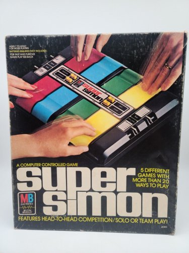 Vintage 1979 Milton Bradley Super Simon Electronic Memory Game Working