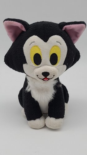 Figaro Disney Plush Toy Tuxedo Cat Kitten Black White Eyes Pinocchio CLEAN