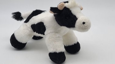 AURORA FLOPSIES MINI MOO the COW Stuffed Animal Plush 7"