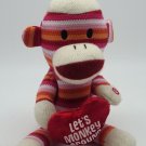 Gemmy Monkey Singing Sock Monkey Sock It To Me Valentines *WORKING*