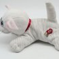 Tonka Vintage Pound Puppies POUND PURRIES WHITE GRAY KITTEN Plush