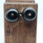 ANTIQUE OAK HAND CRANK WALL MOUNT TELEPHONE  *AS-PICTURED*