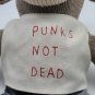 Urban Outfitters Plush Sock Monkey Blue Hair 15" Punks Not Dead Soft Play Toy