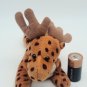 Vintage Imperial Toys Brown Moose Mini Plush Stuffed Animal CLEAN