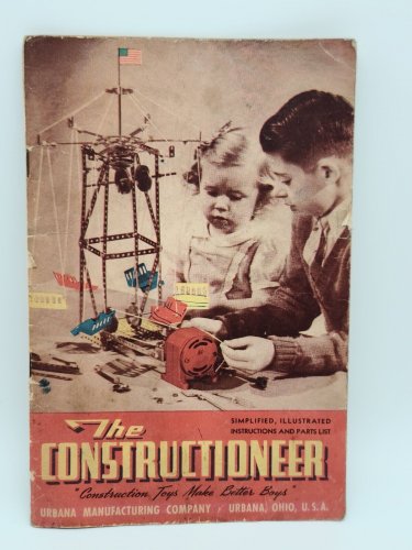 THE CONSTRUCTIONEER 1948 INSTRUCTIONS AND PARTS BOOK BY URBANA MAN. CO. OHIO