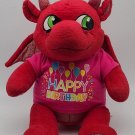 Build A Bear Magic Quest Ellie Red Dragon Plush 15" Great Wolf Lodge w/Outfit