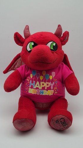 Build A Bear Magic Quest Ellie Red Dragon Plush 15" Great Wolf Lodge w/Outfit