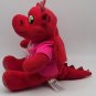 Build A Bear Magic Quest Ellie Red Dragon Plush 15" Great Wolf Lodge w/Outfit
