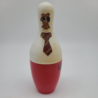 Vintage &acirc;��PIN MONEY PETE&acirc;�� Plastic Coin Bank by Spare &acirc;�� Bowler&acirc;��s Kitty Bank!