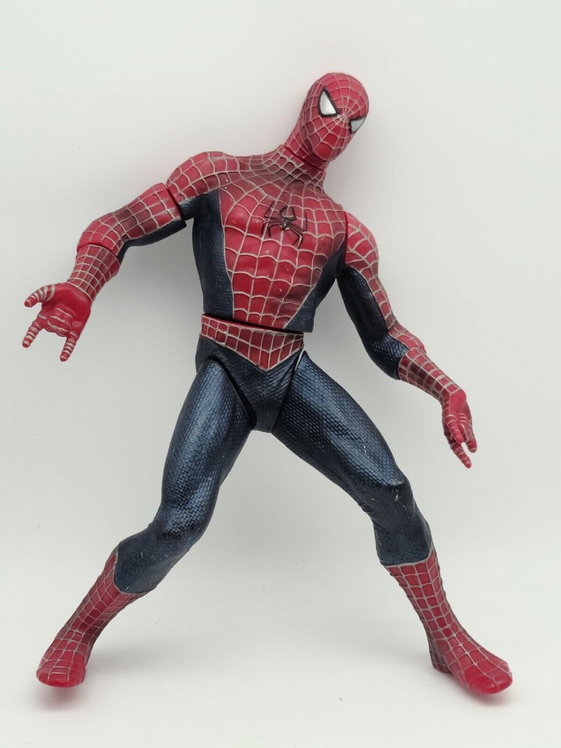 Spider-Man Super Posable Figure Marvel 2002 Movie Tobey McGuire Toy Biz