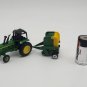 Vintage John Deere Tractor and Hale Baler Set 1980s Die Cast Tractor AS-PICTURED