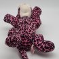 RARE Vintage Small-Sized Pink Leopard Plush Stuffed Animal - Russ  CLEAN