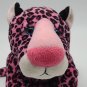 RARE Vintage Small-Sized Pink Leopard Plush Stuffed Animal - Russ  CLEAN