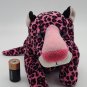 RARE Vintage Small-Sized Pink Leopard Plush Stuffed Animal - Russ  CLEAN