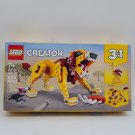 LEGO Creator 3 in 1 Wild Lion Animal Lego Toy Building Kit Set 31112 224 pieces